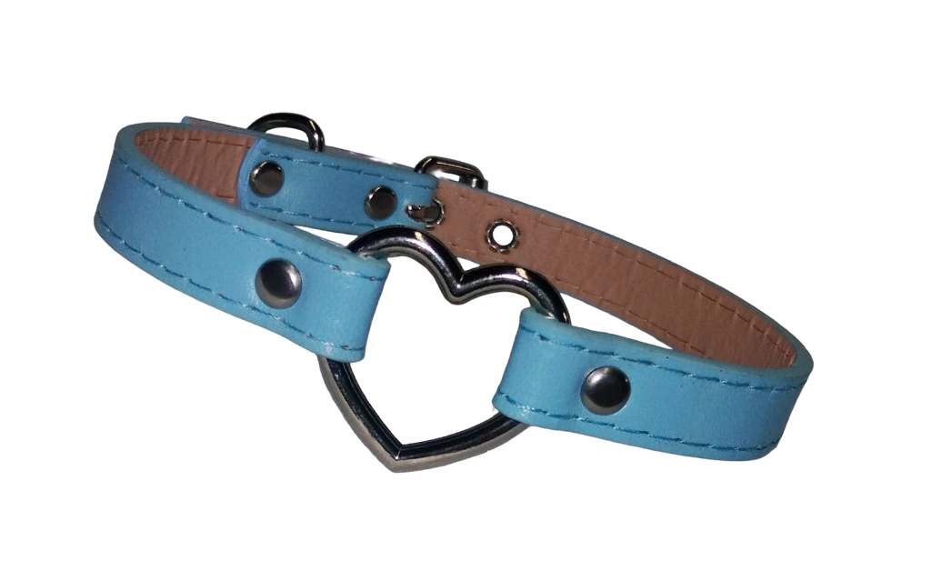 Cerulean Oath Blue Heart Ring Collar