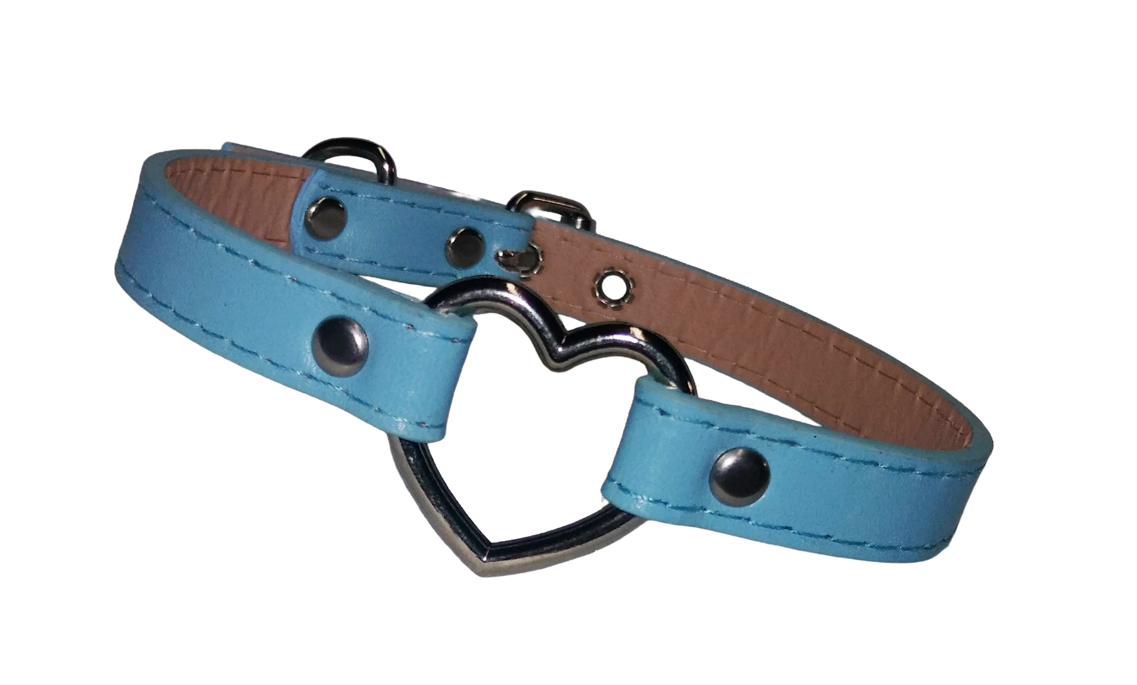 Cerulean Oath Blue Heart Ring Collar
