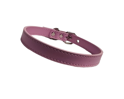 Bubblegum Static Collar - Pink Faux Leather Choker Collar