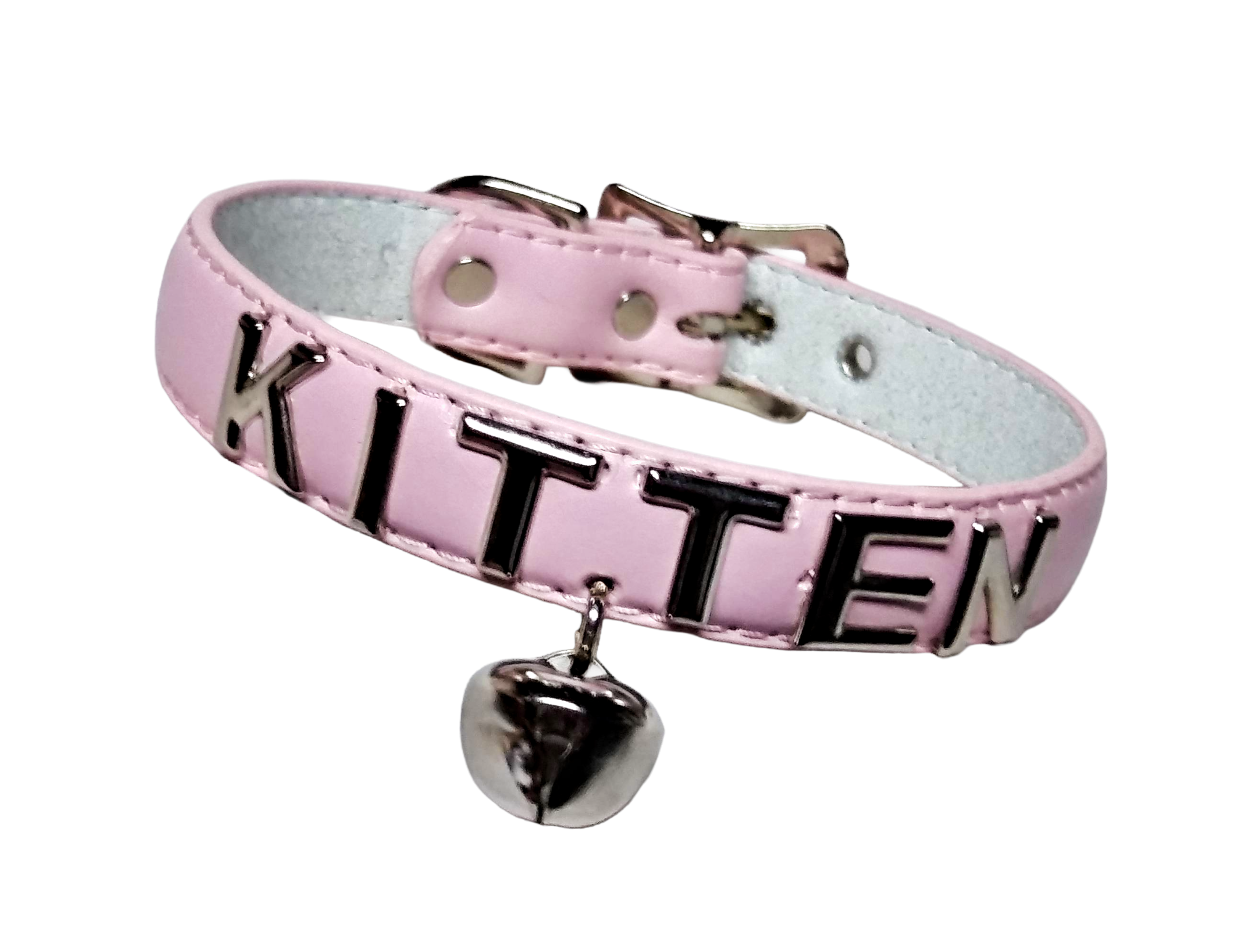 Bubblegum Kitten Bell Collar - Customizable lettering